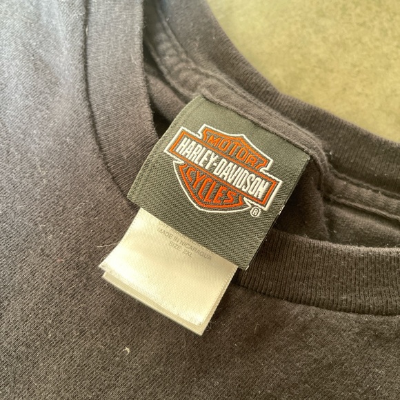 RARE VINTAGE 2000s HARLEY DAVIDSON GRAPHIC BIKER SKATER STREETWEAR - Picture 4 of 8